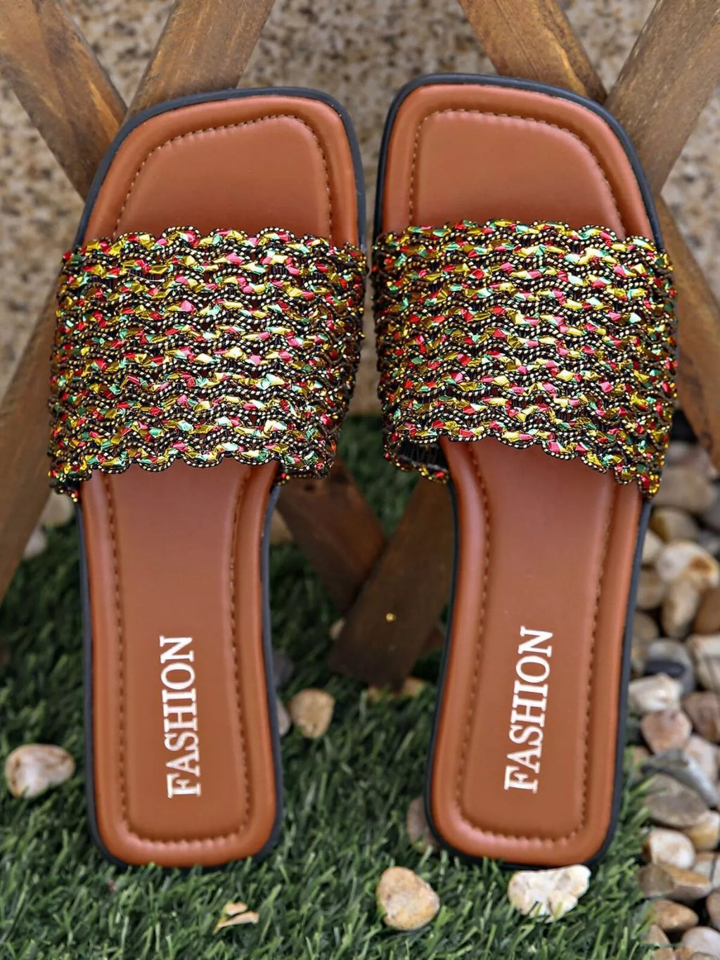 Open Toe Flats Sandals