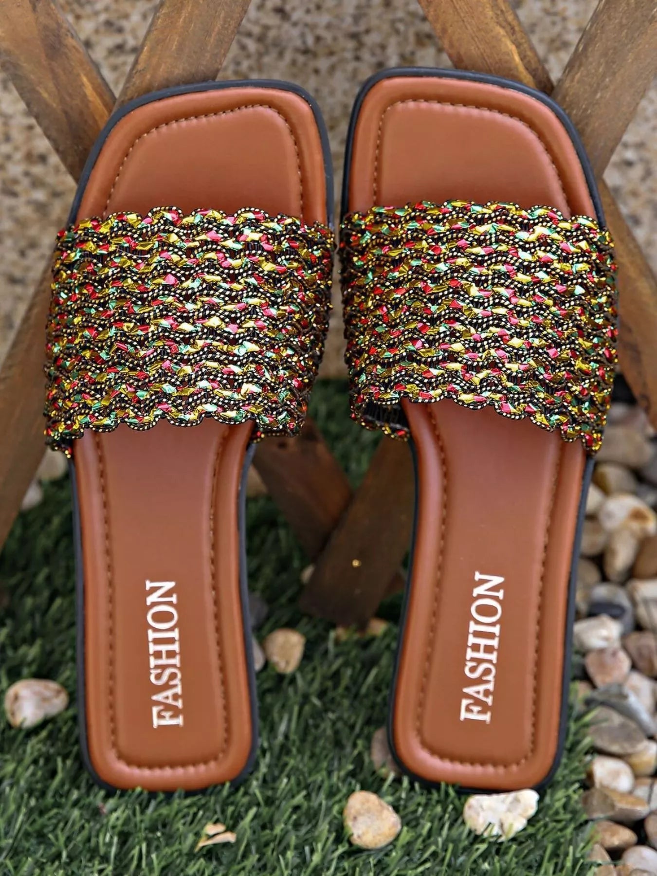Open Toe Flats Sandals
