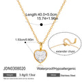 Pearl Zircon Chain Necklace Collection
