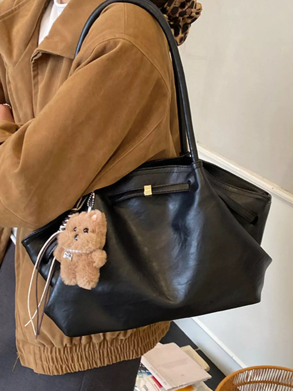PU Leather Shoulder Bag