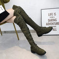 Lace-Up Over-the-Knee Boots