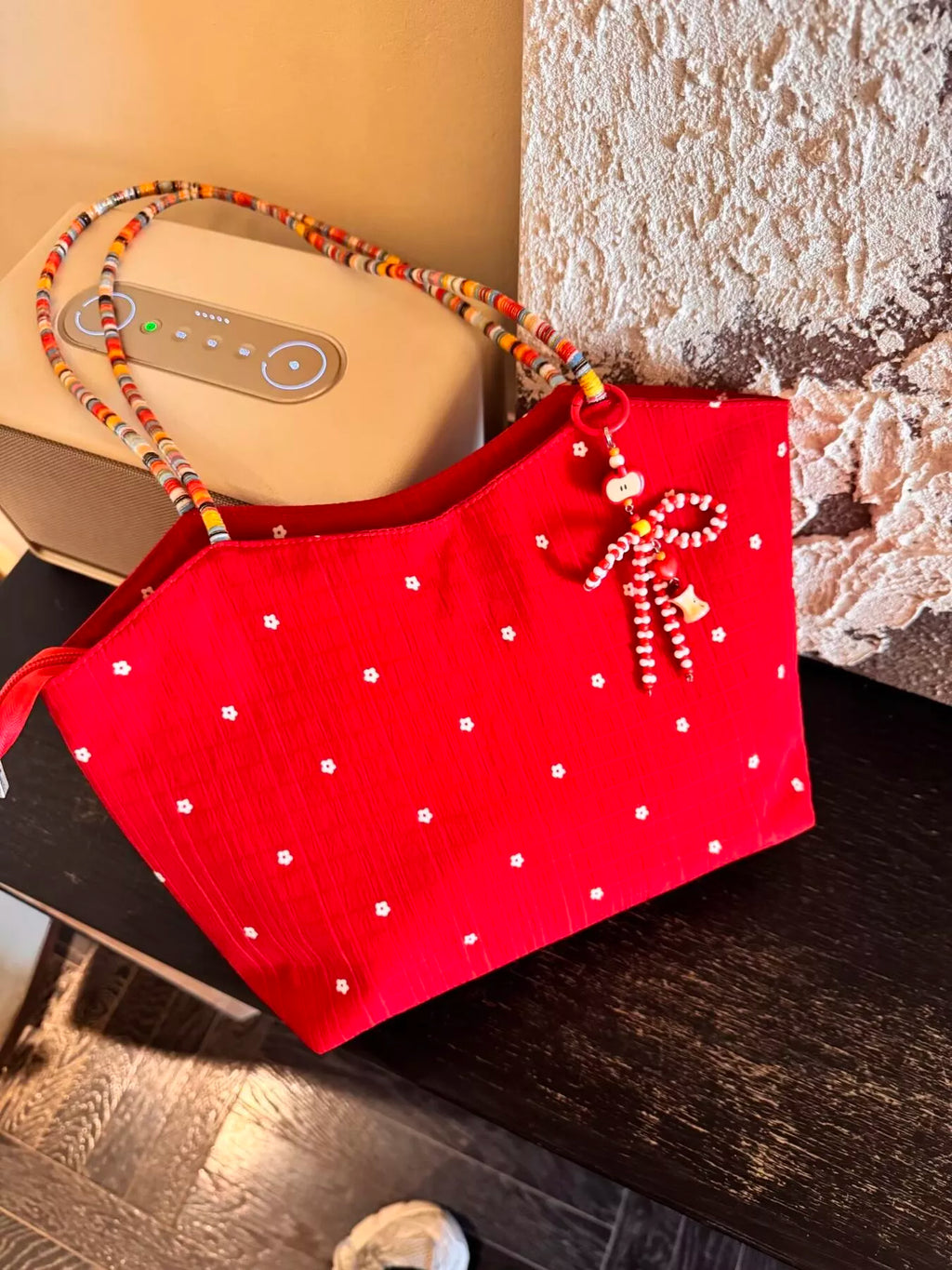 Apple Core Charm Tote Bag