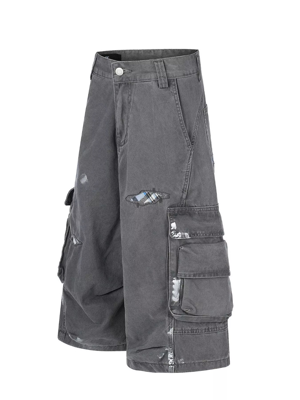 Men's Distressed Cargo Capris