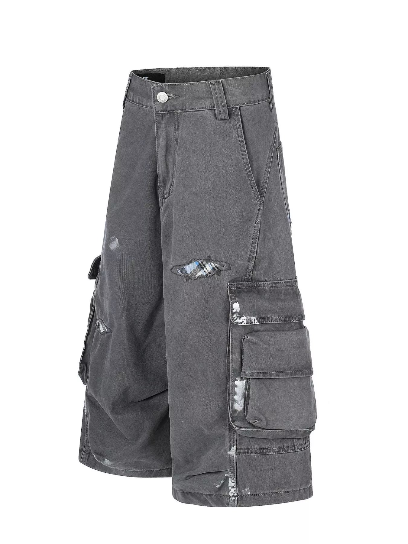 Men's Distressed Cargo Capris