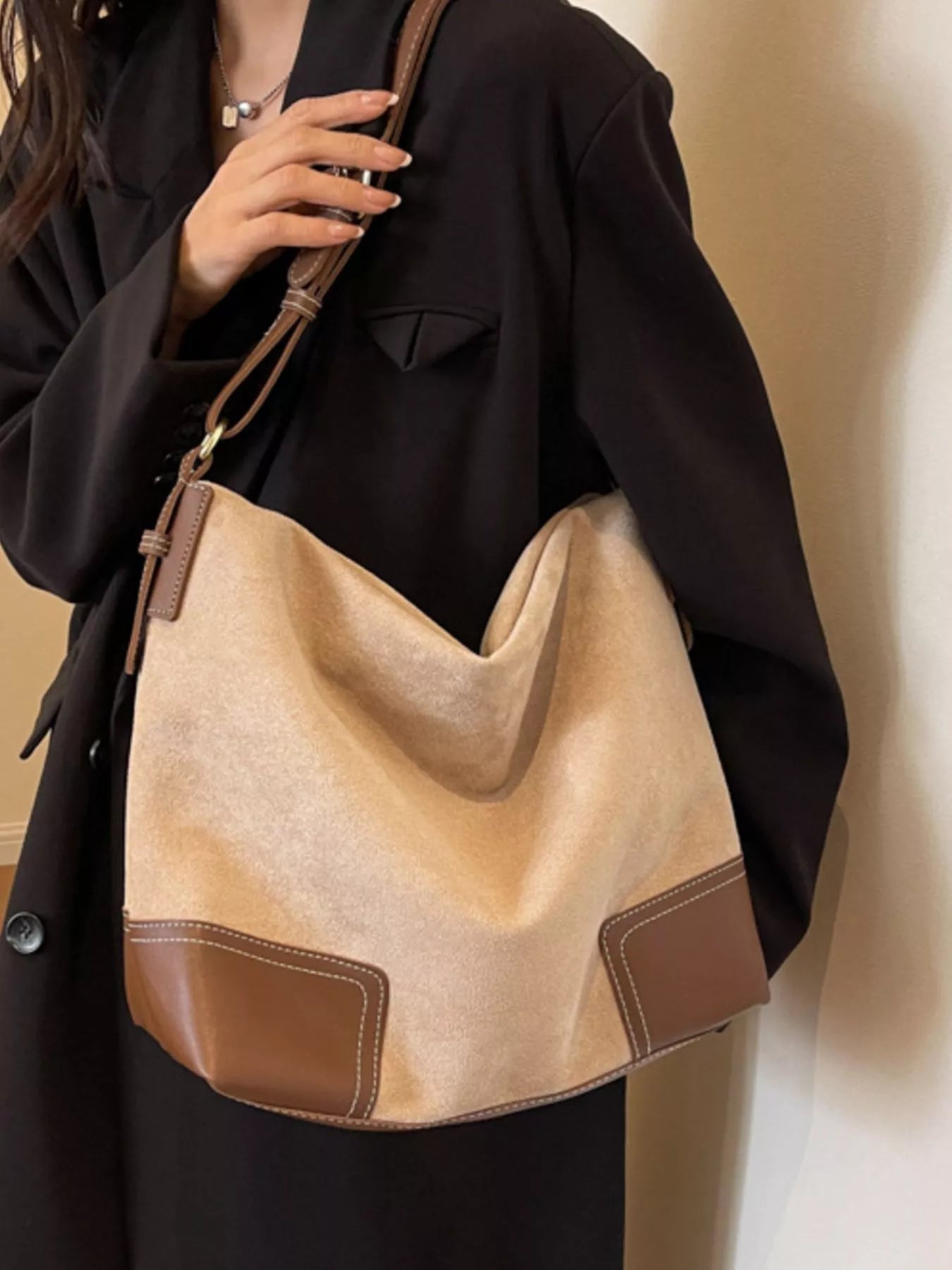 Color Block Shoulder Bag