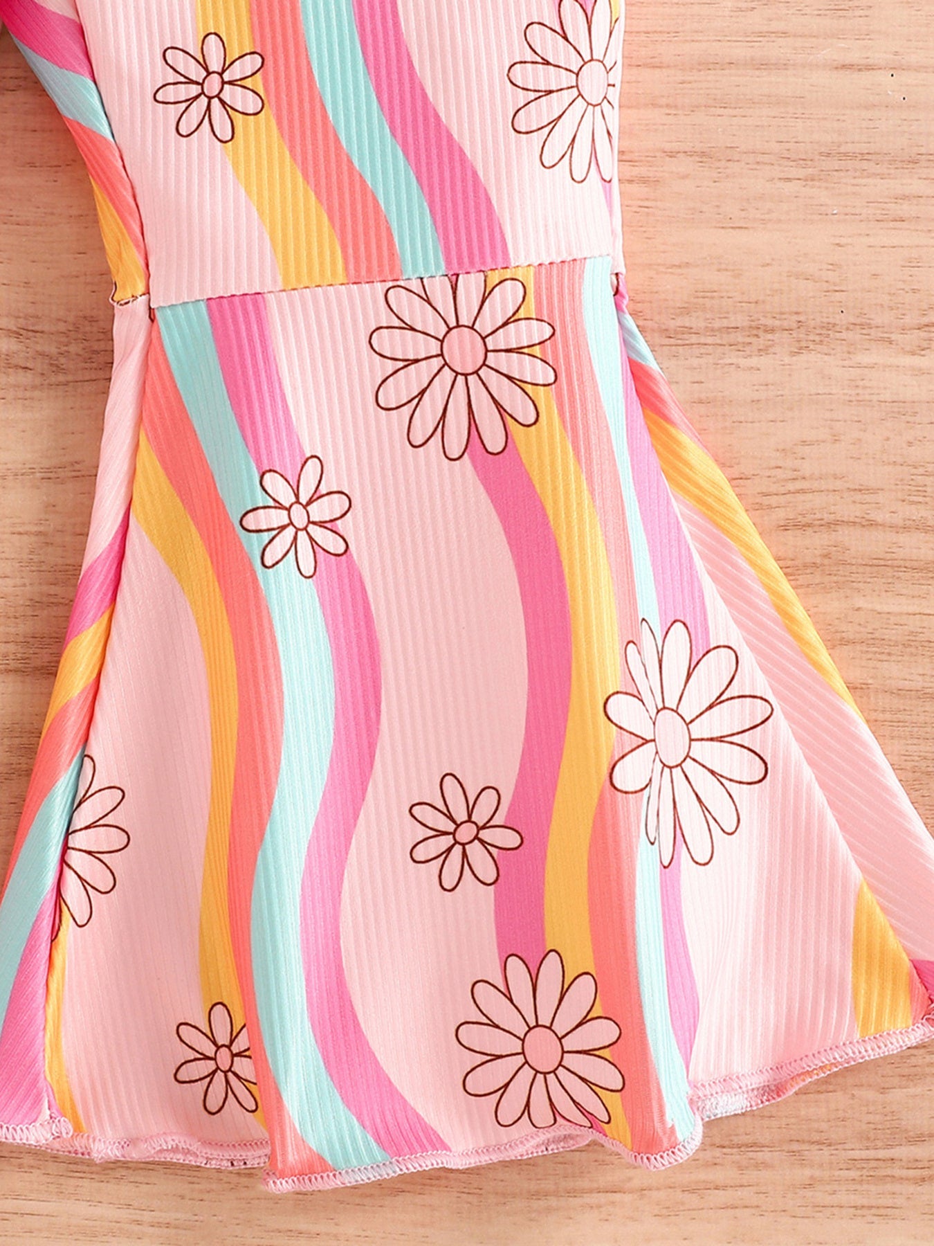 Children's Floral Print Flare Leg Jumpsuit