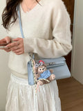 Croc-Embossed Leather Crossbody Bag