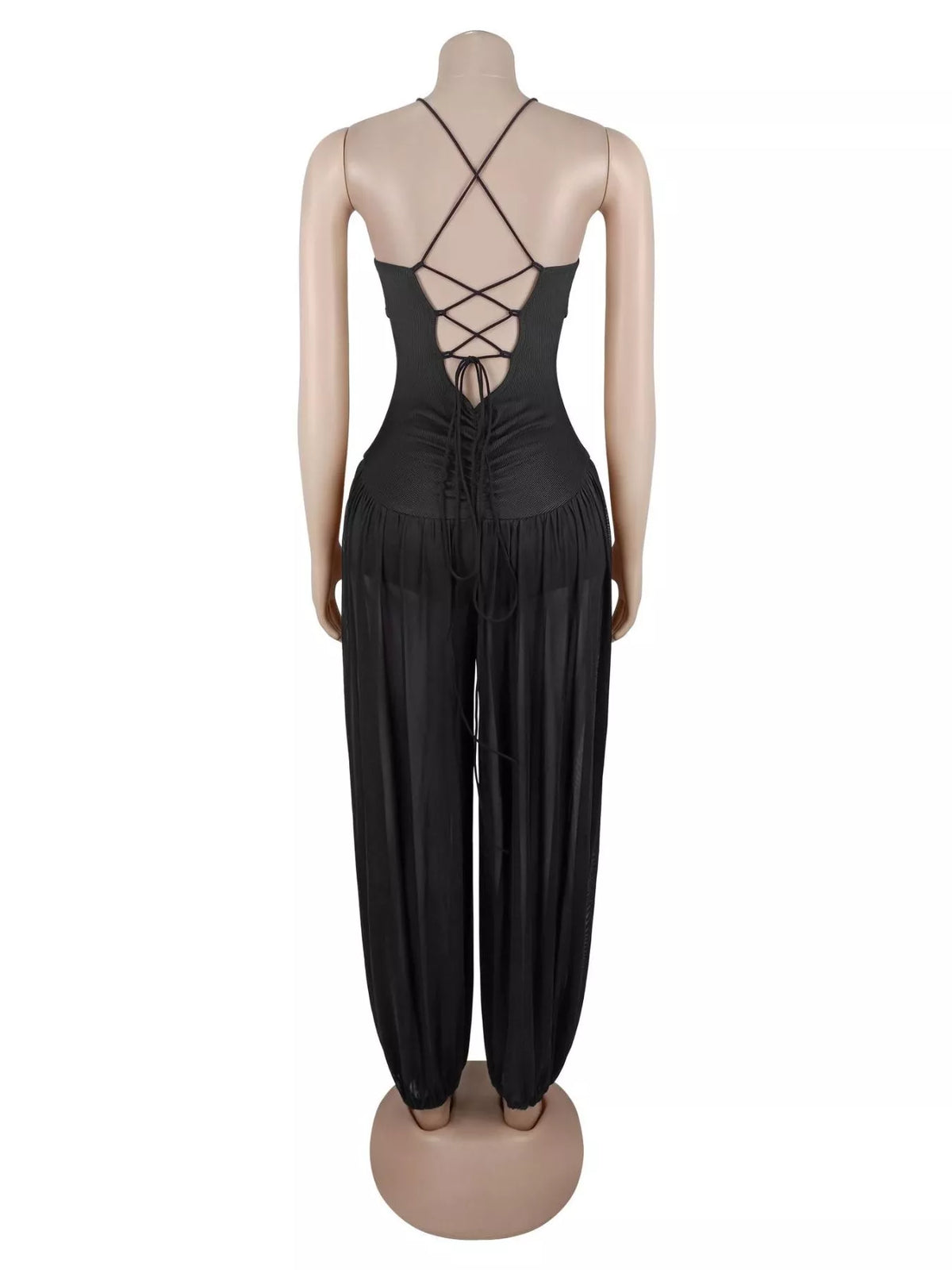 Spaghetti Strap Wide-Leg Jumpsuit