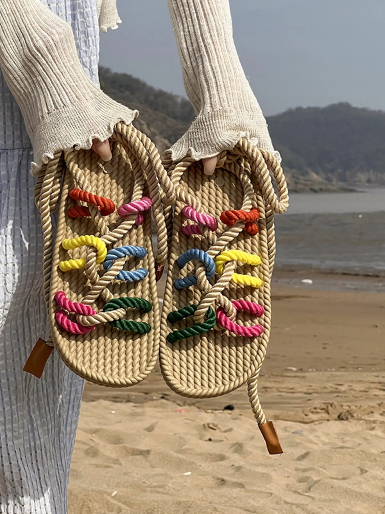 Colorful Rope Woven Sandals