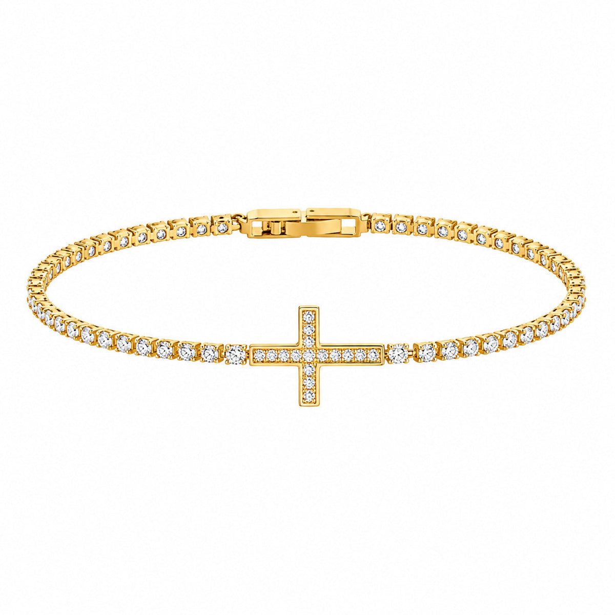 Fashion Retro Full Diamond Cross Bracelet