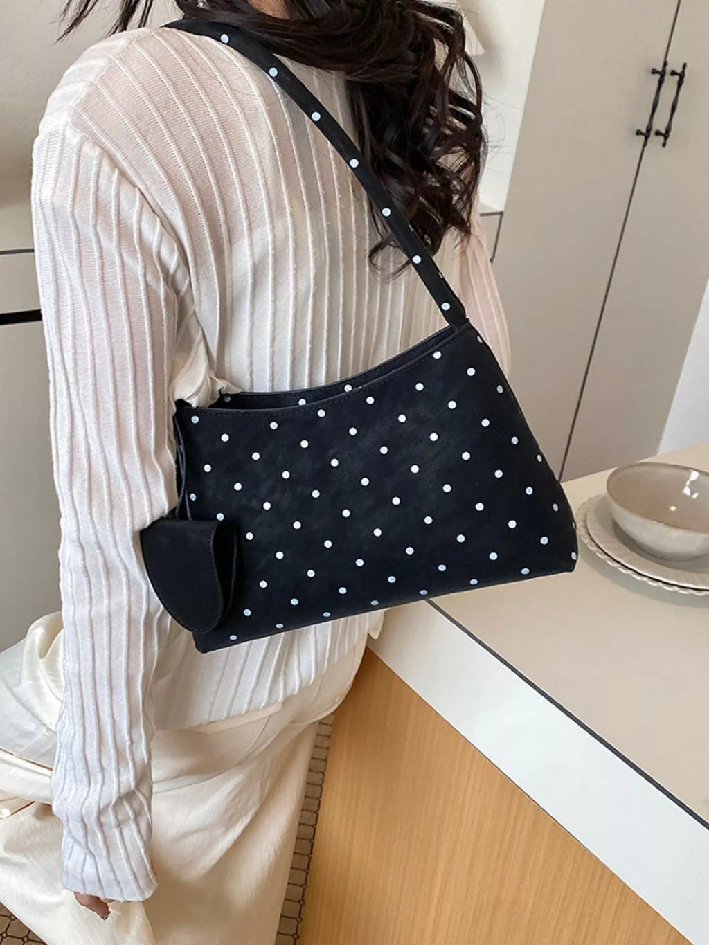 Polka Dot Shoulder Bag