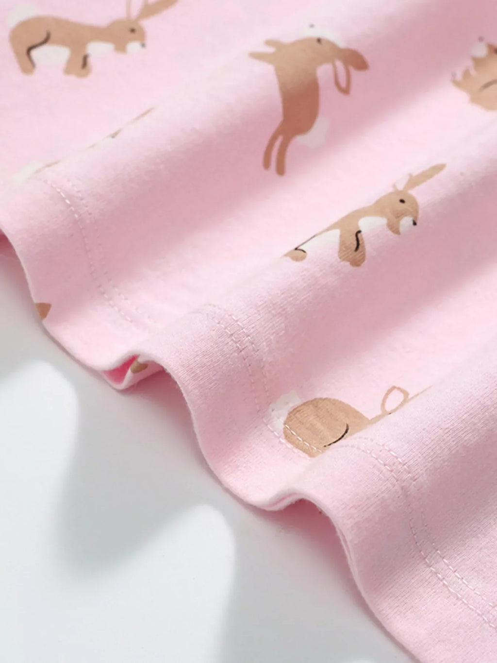 Children's Bunny Print Peter Pan Collar Dress