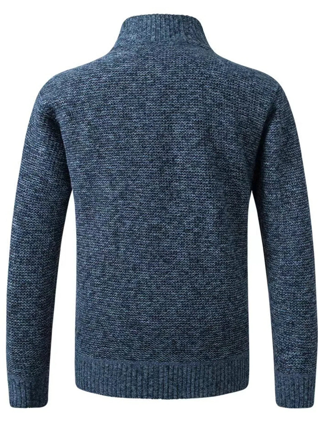 Men's Plus Size Quilted Panel Zip-Up Sweater Cardigan