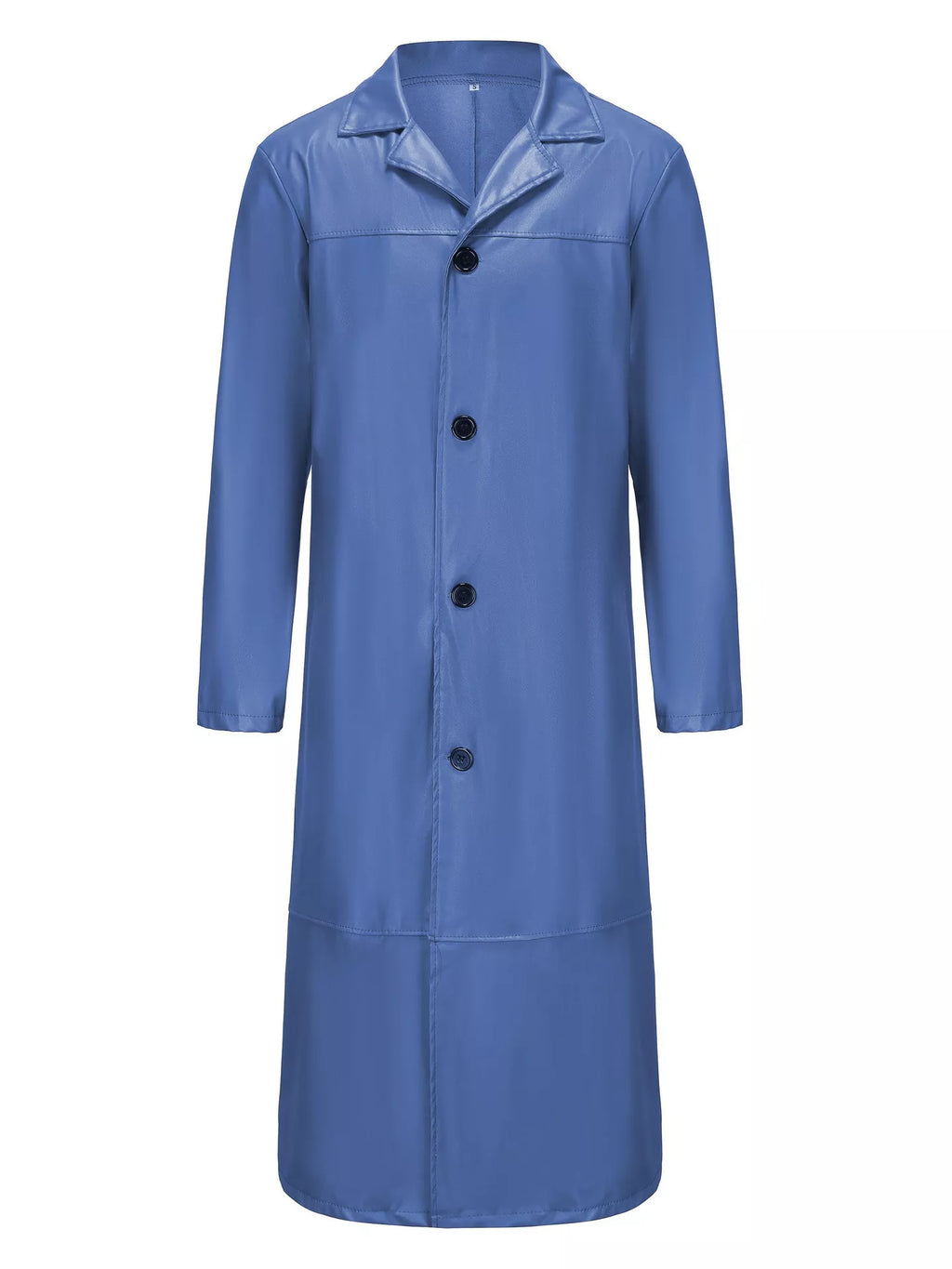 Men's Full Size Button Up Long Sleeve Longline Jacket Plus Size