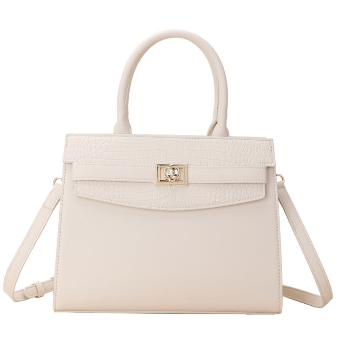 Top Handle Leather Handbag