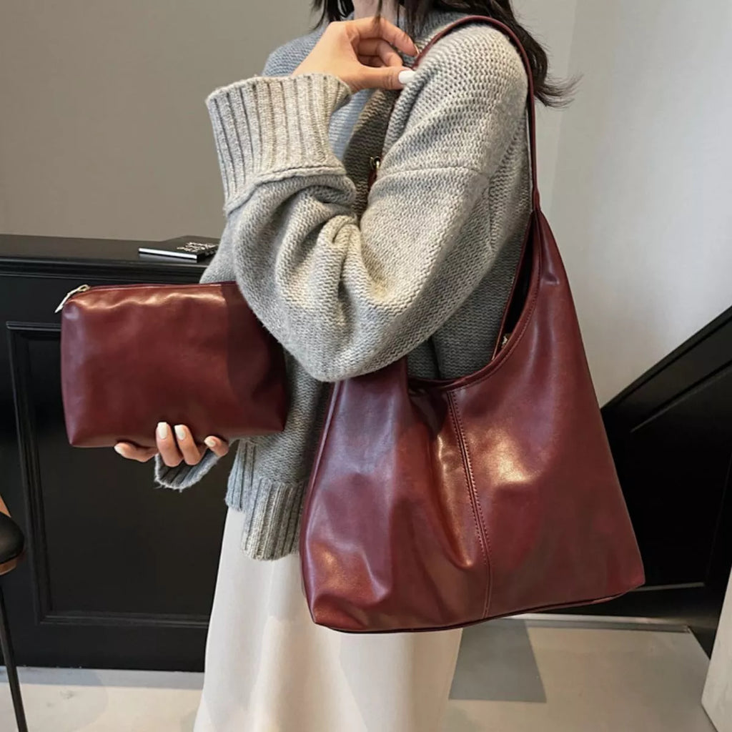 PU Leather Shoulder Bag