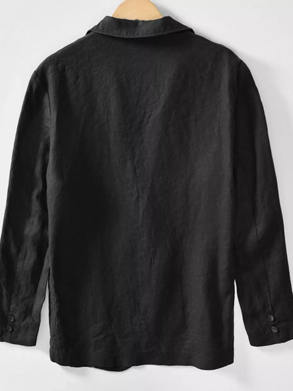 Men's Plus Size Button Up Long Sleeve Blazer