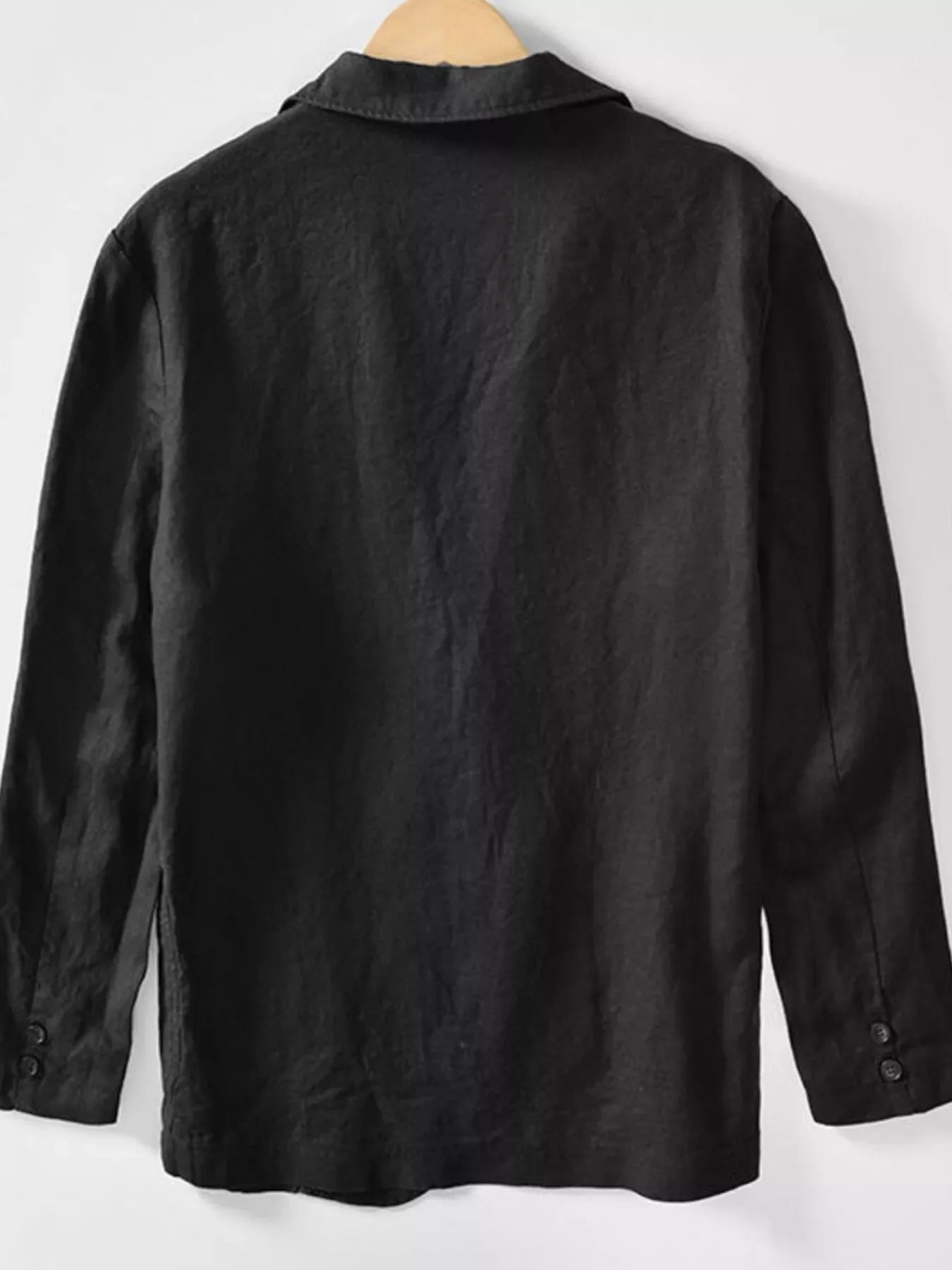 Men's Plus Size Button Up Long Sleeve Blazer