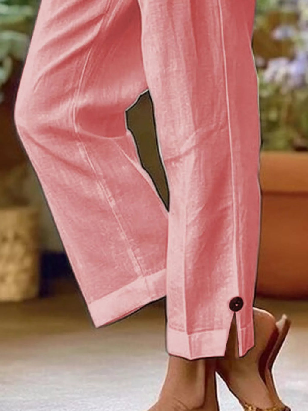 Full Size Casual Wide-Leg Pants Plus Size