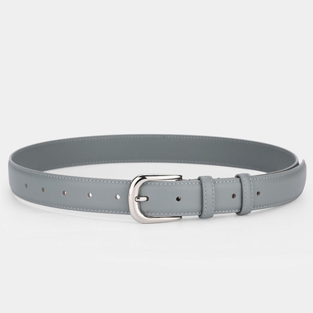 Classic Leather Skinny Belt