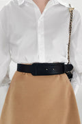 Belted A-Line PU Leather Belt