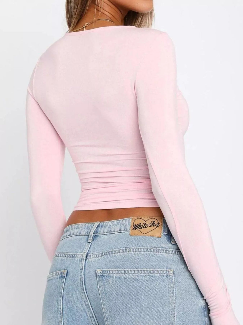 Ruched Long Sleeve T-Shirt