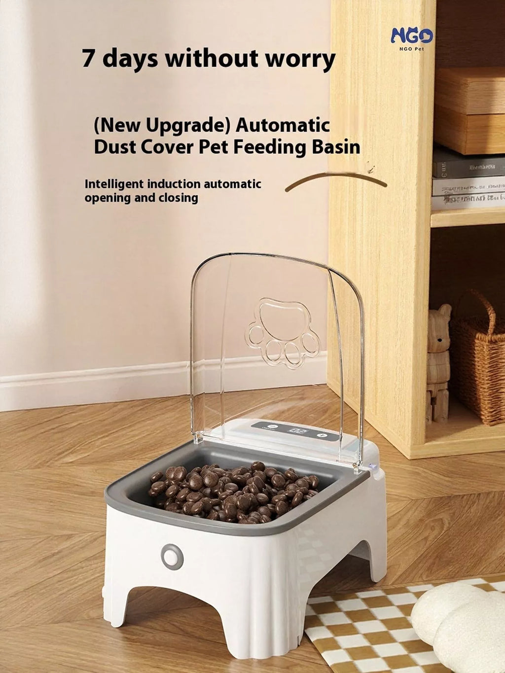 Automatic Pet Feeder with Elevated Bowl