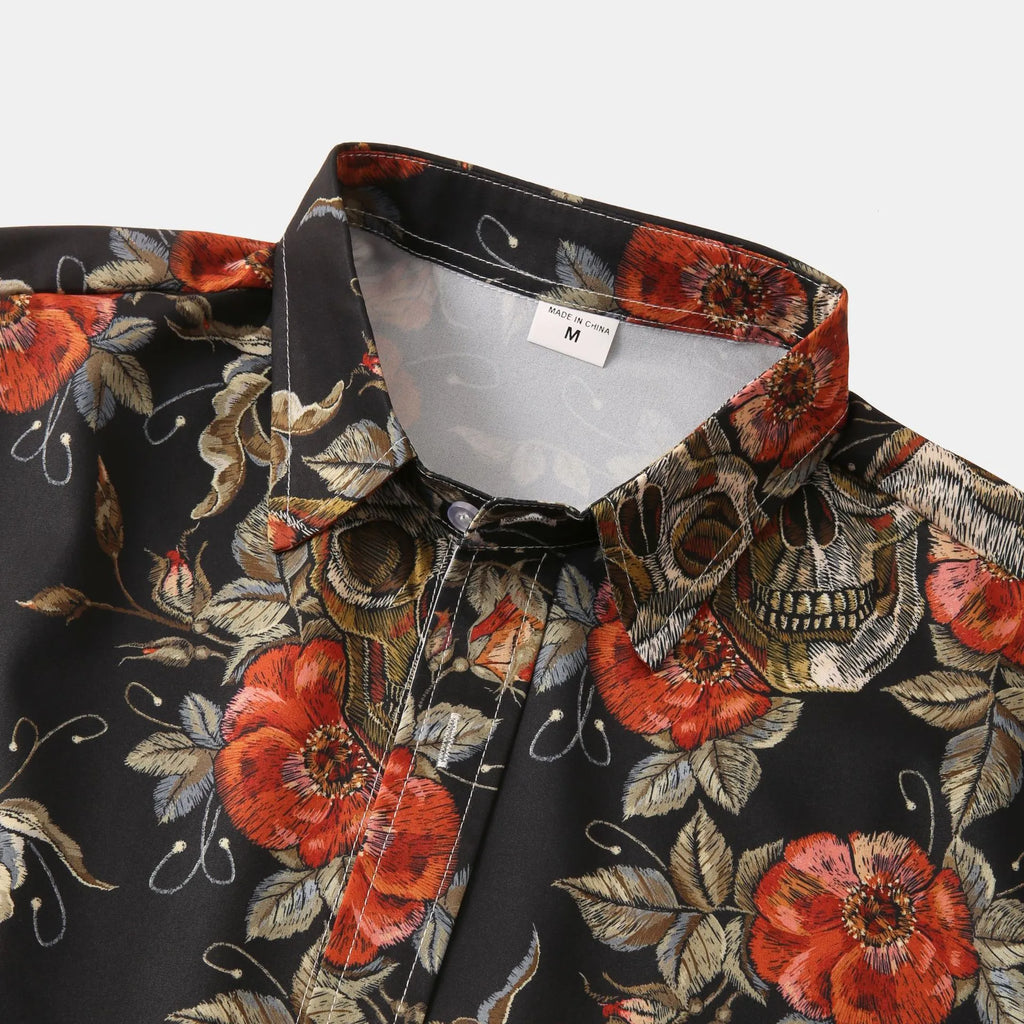 Printed Short Sleeve Casual Shirt