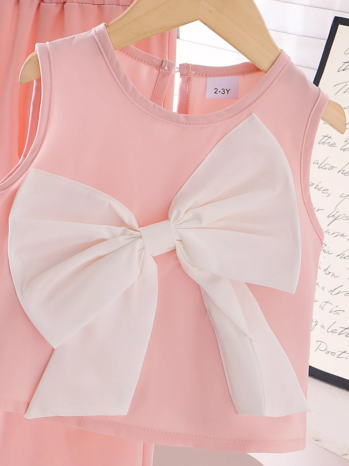Children's Bow Tank and Pants Set