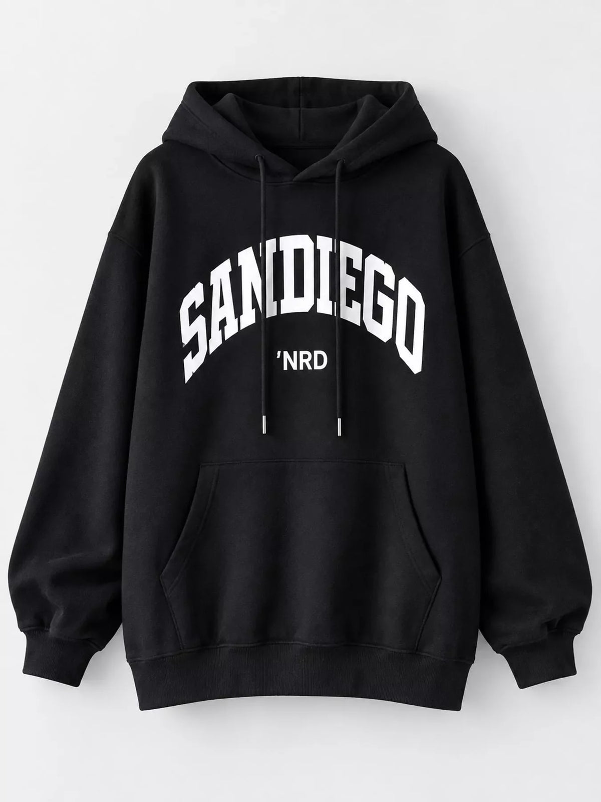 Letter Graphic Long Sleeve Hoodie