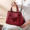 Leather Top Handle Handbag