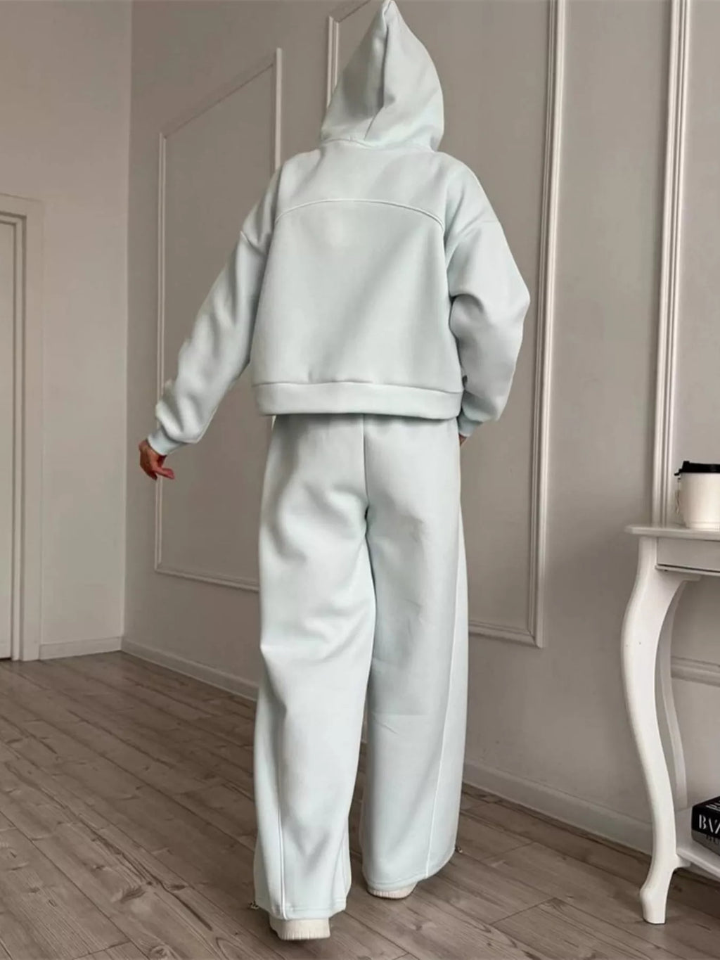 Fleece Zip-Up Hoodie and Joggers Set