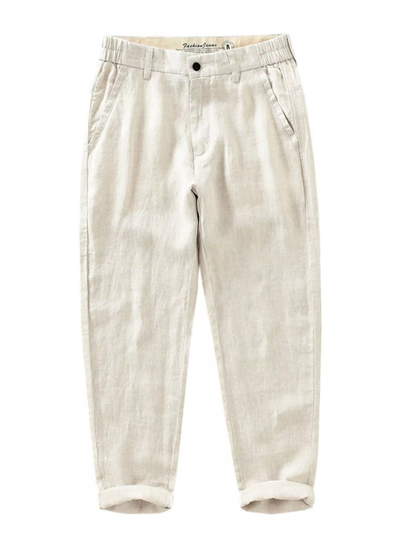 Men's Plus Size Casual Cropped Pants
