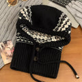 Drawstring Knitted Hat