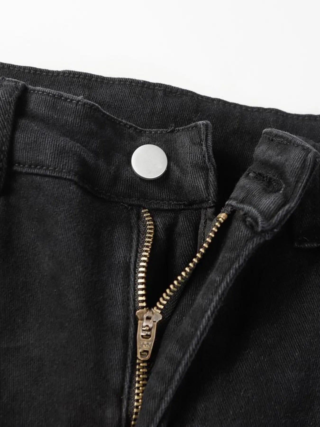 Men's High Waist Straight Leg Cargo Jeans