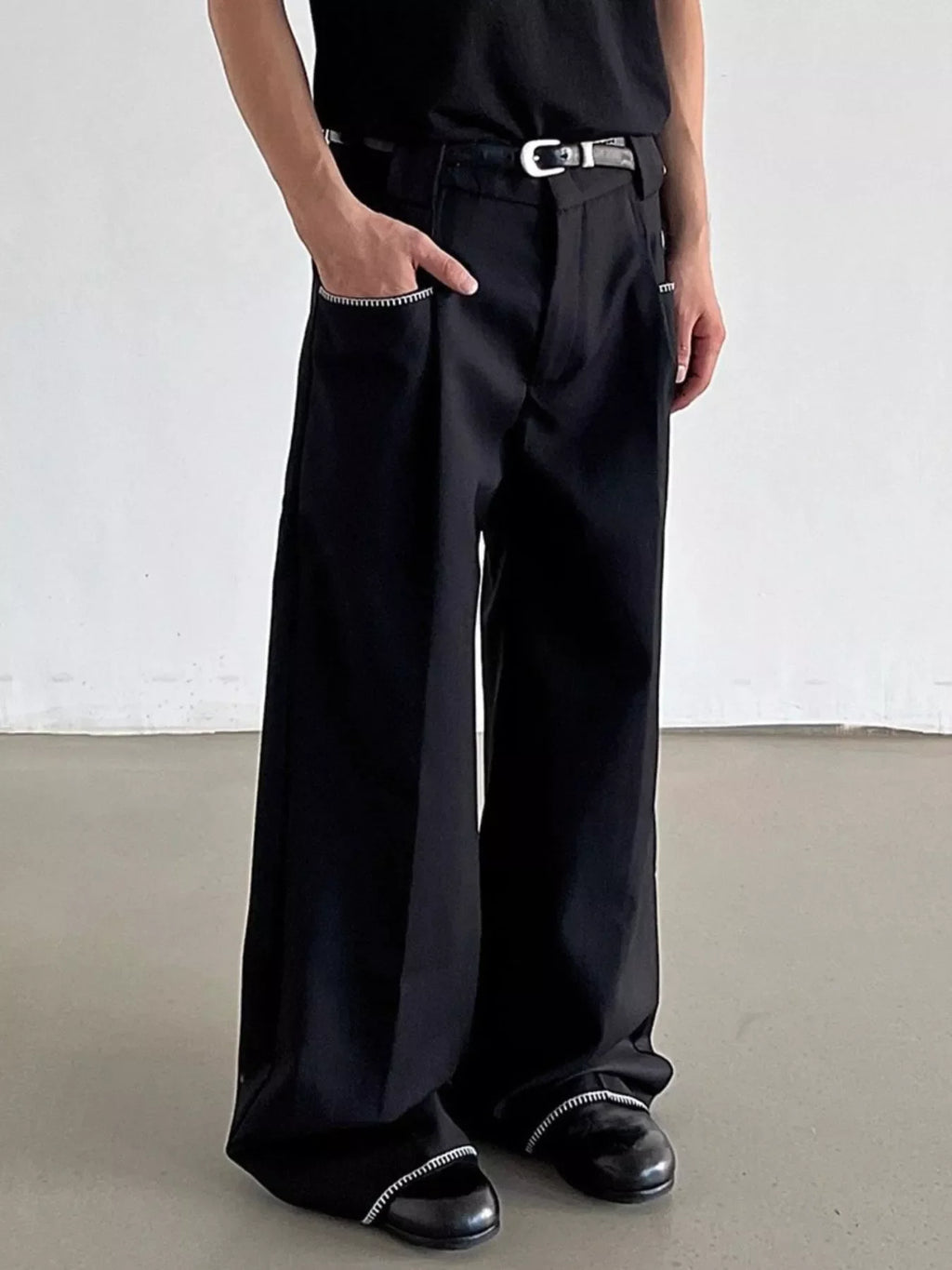 Men's Wide Leg Dress Pants
