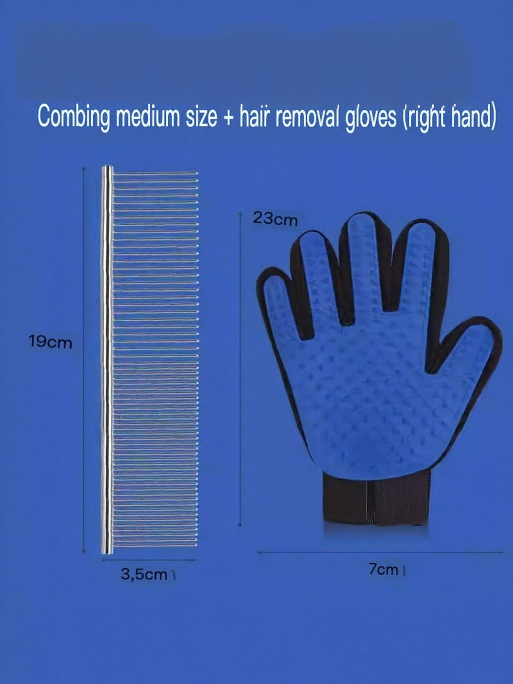 Stainless Steel Pet Grooming Comb for Hair Removal