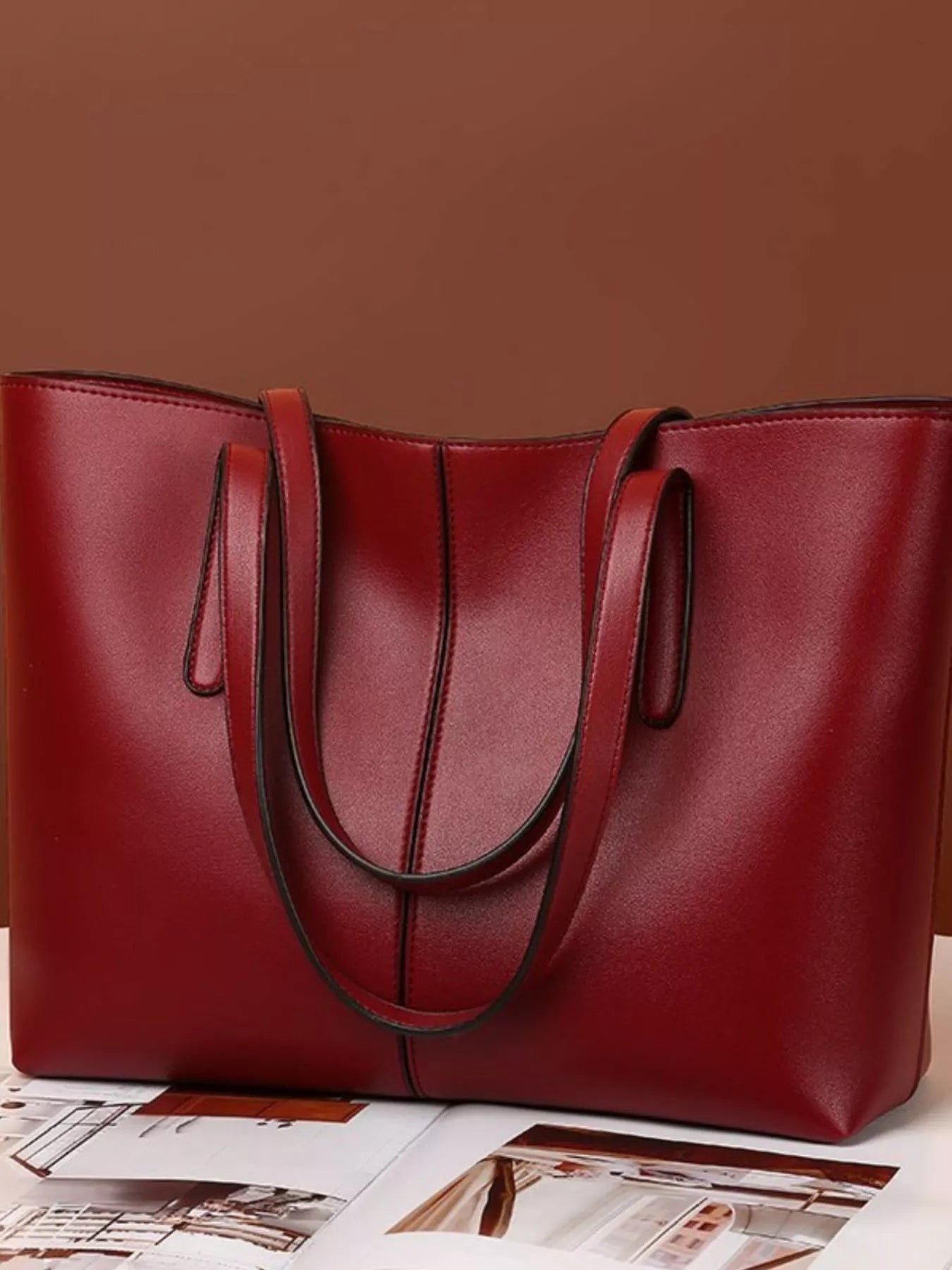 PU Leather Tote Bag