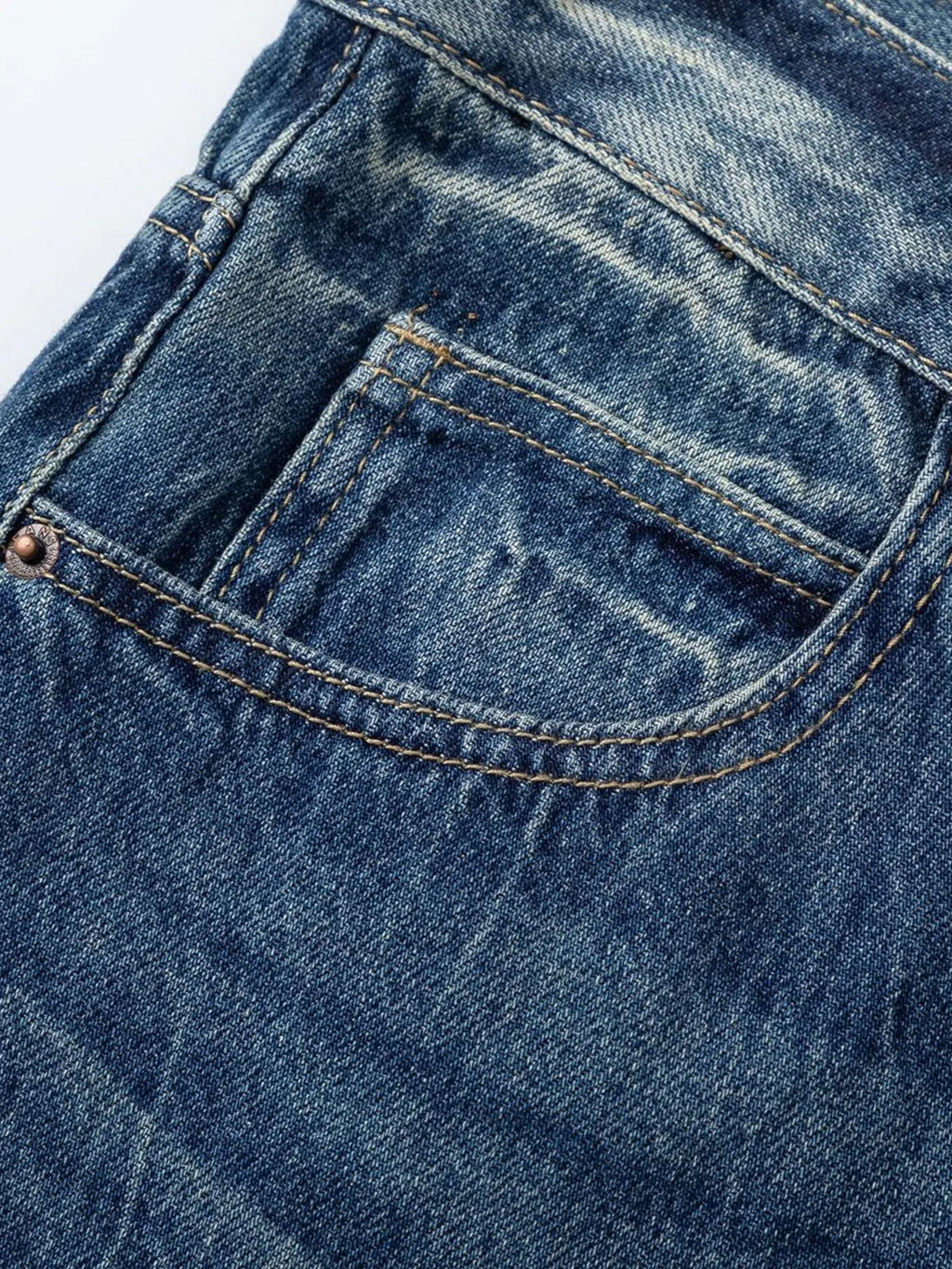 Men's Washed Denim Bermuda Shorts