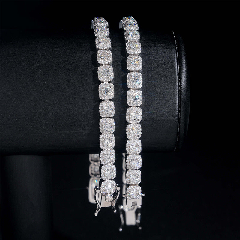 Hip-hop Moissanite Bracelet For Men And Women
