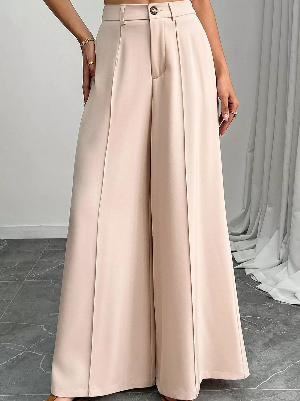 High-Waisted Wide-Leg Pants