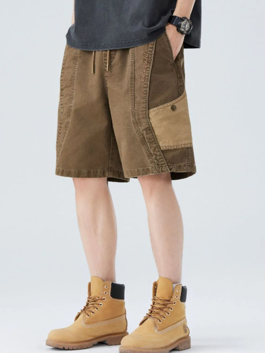 Men's Plus Size Drawstring Shorts