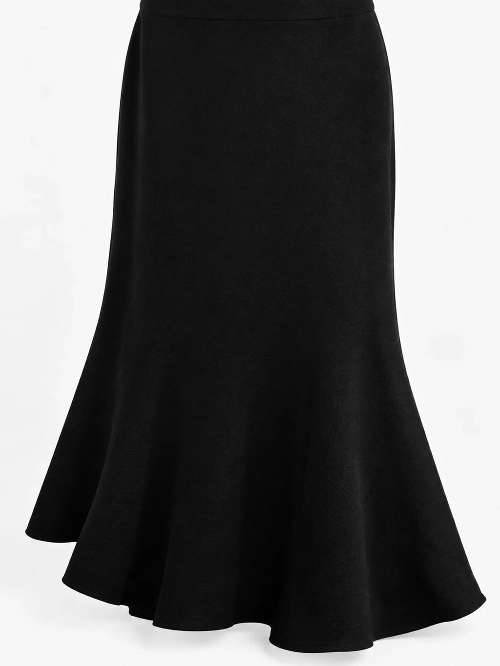 Plus Size High-Waisted Mermaid Skirt
