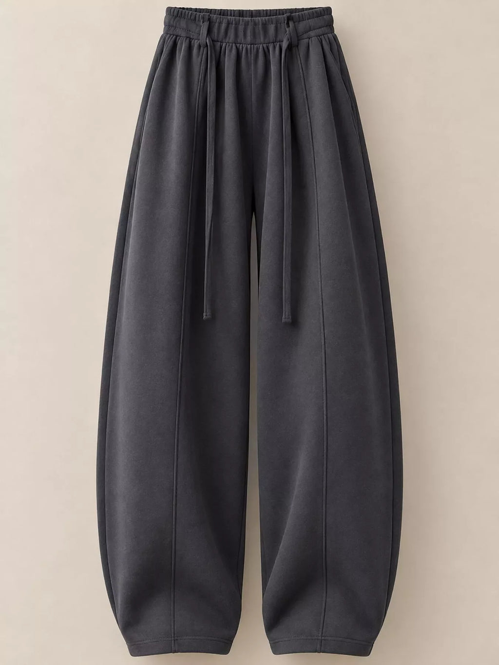 Drawstring Wide-Leg Casual Pants
