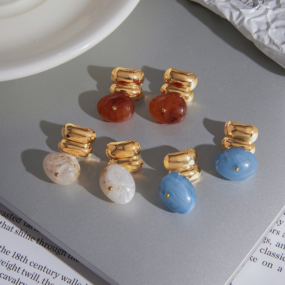 Resin Drop Earrings Collection