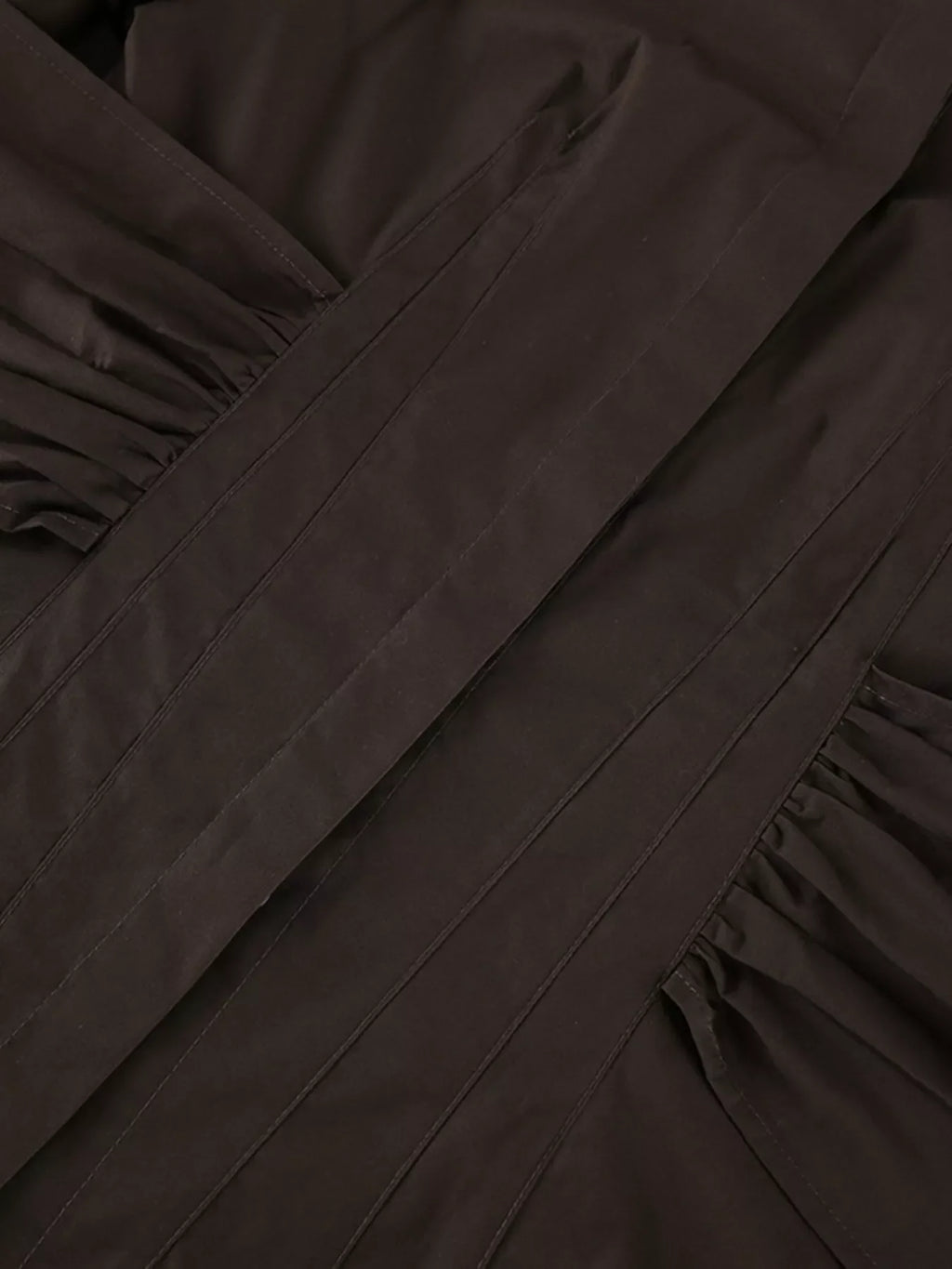 Slim-Fit Ruched Waist Shirt