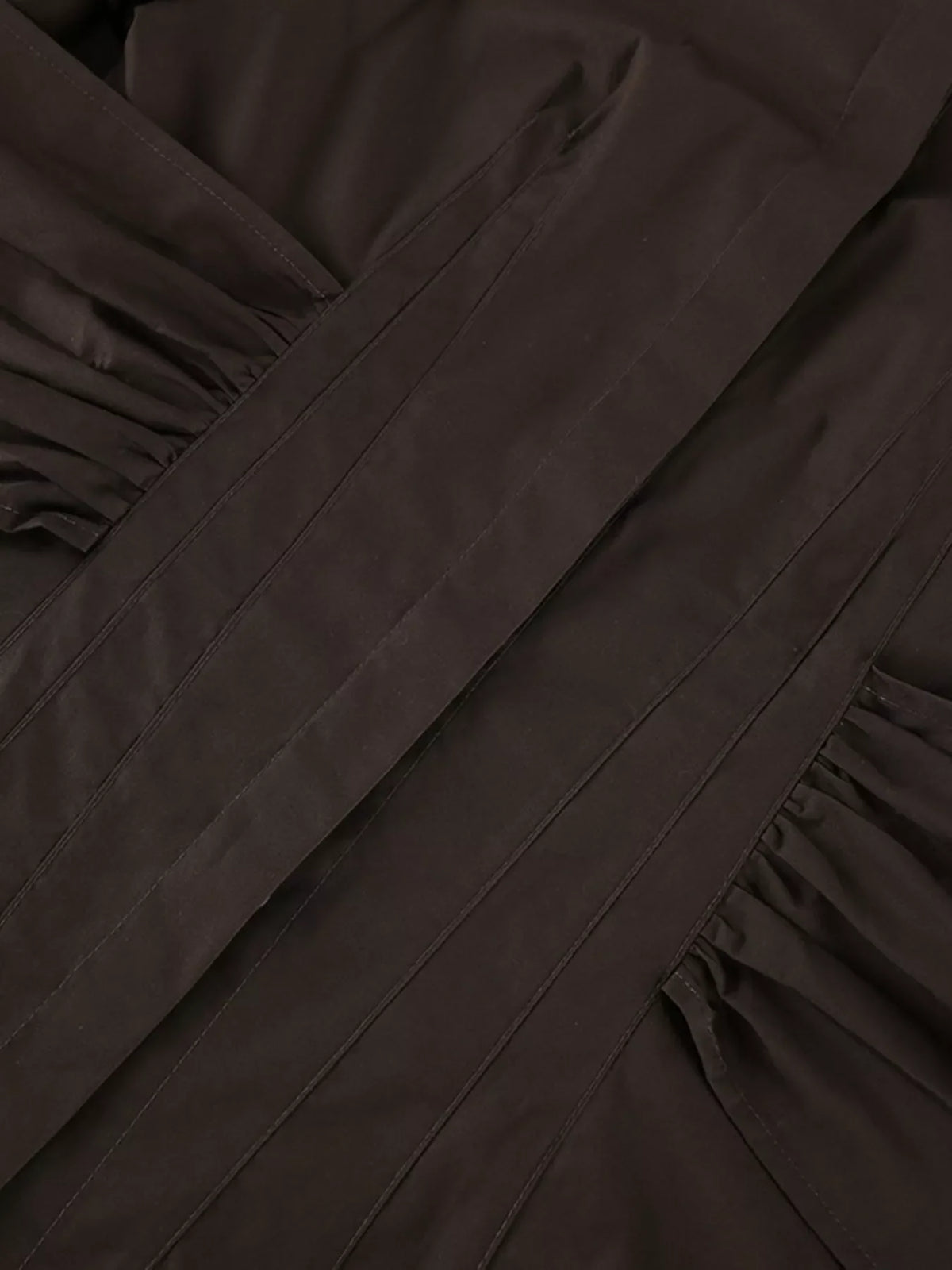 Slim-Fit Ruched Waist Shirt