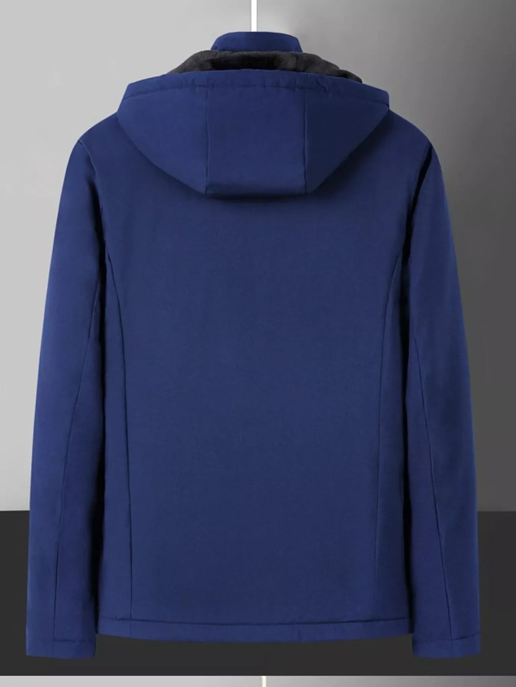 Men's Plus Size Warm Fleece Lined Hooded Winter Coat