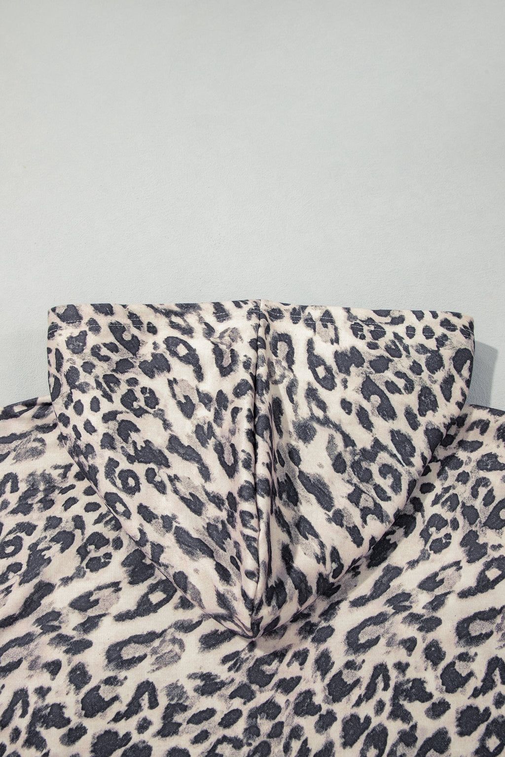 Multicolour Leopard Zip-Up Hooded Drawstring Pant Set