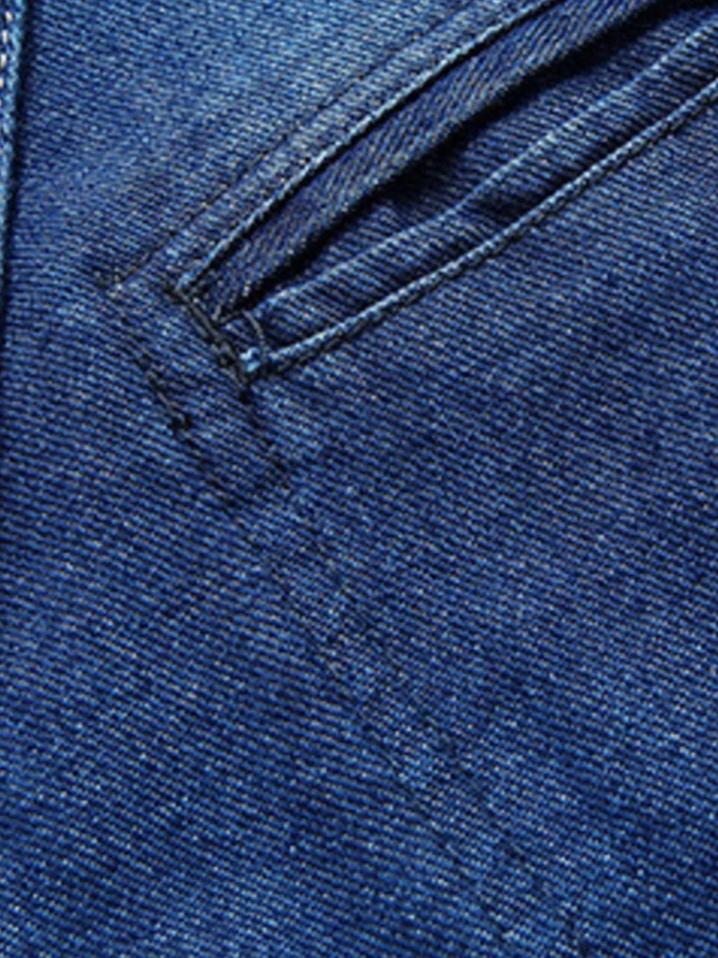 Men's Plus Size Button Up Long Sleeve Denim Blazer